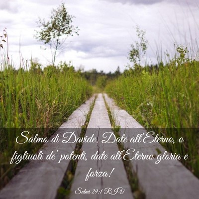 Picture 03 - Salmi 29:1 RIV - Salmo di Davide. Date all’Eterno, o figliuoli - Bible Verse Picture