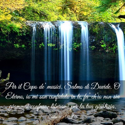 Picture 03 - Salmi 31:1 RIV - Per il Capo de’ musici. Salmo di Davide. O - Bible Verse Picture