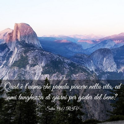 Picture 03 - Salmi 34:12 RIV - Qual è l’uomo che prenda piacere nella vita, - Bible Verse Picture