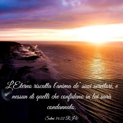 Picture 03 - Salmi 34:22 RIV - L’Eterno riscatta l’anima de’ suoi - Bible Verse Picture