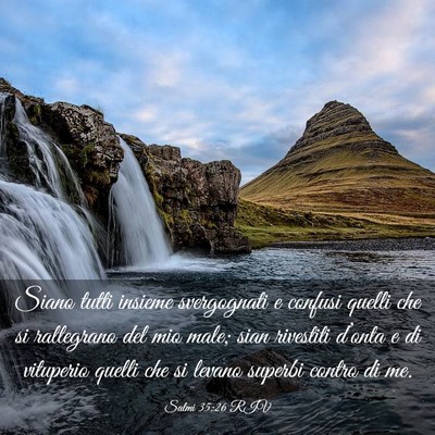 Picture 03 - Salmi 35:26 RIV - Siano tutti insieme svergognati e confusi quelli - Bible Verse Picture