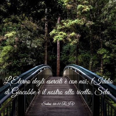 Picture 03 - Salmi 46:11 RIV - L’Eterno degli eserciti è con noi; l’Iddio - Bible Verse Picture