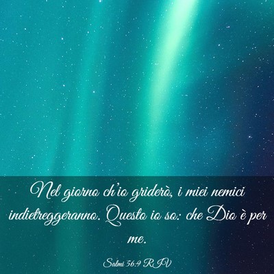 Picture 03 - Salmi 56:9 RIV - Nel giorno ch’io griderò, i miei nemici - Bible Verse Picture