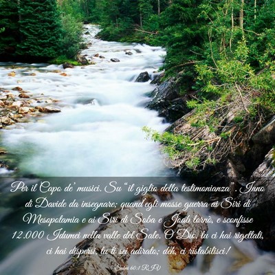 Picture 03 - Salmi 60:1 RIV - Per il Capo de’ musici. Su “il giglio della - Bible Verse Picture