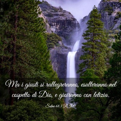 Picture 03 - Salmi 68:3 RIV - Ma i giusti si rallegreranno, esulteranno nel - Bible Verse Picture