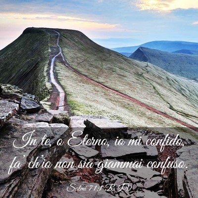 Picture 03 - Salmi 71:1 RIV - In te, o Eterno, io mi confido, fa’ ch’io non - Bible Verse Picture
