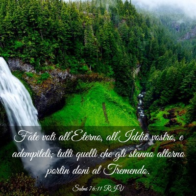 Picture 03 - Salmi 76:11 RIV - Fate voti all’Eterno, all’Iddio vostro, e - Bible Verse Picture