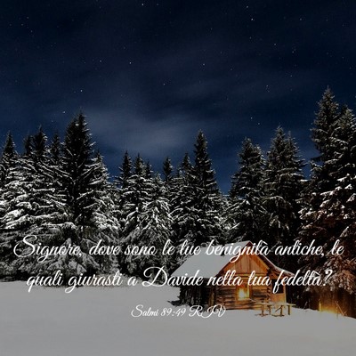 Picture 03 - Salmi 89:49 RIV - Signore, dove sono le tue benignità antiche, le - Bible Verse Picture