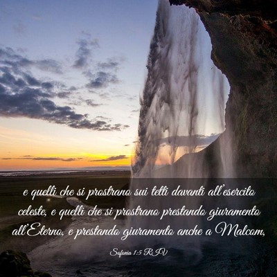 Picture 03 - Sofonia 1:5 RIV - e quelli che si prostrano sui tetti davanti - Bible Verse Picture