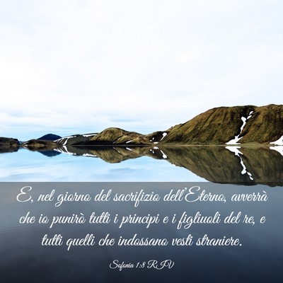 Picture 03 - Sofonia 1:8 RIV - E, nel giorno del sacrifizio dell’Eterno, - Bible Verse Picture