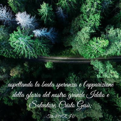 Picture 03 - Tito 2:13 RIV - aspettando la beata speranza e l’apparizione - Bible Verse Picture
