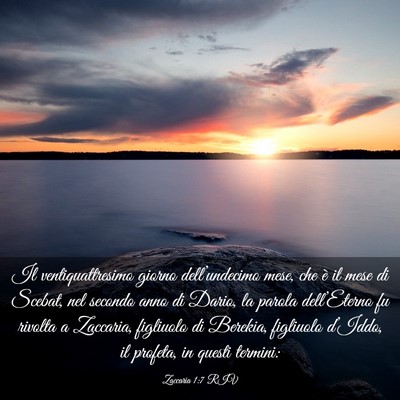 Picture 03 - Zaccaria 1:7 RIV - Il ventiquattresimo giorno dell’undecimo mese, - Bible Verse Picture
