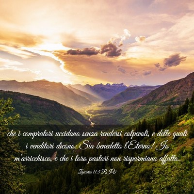 Picture 03 - Zaccaria 11:5 RIV - che i compratori uccidono senza rendersi - Bible Verse Picture
