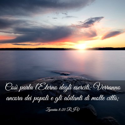 Picture 03 - Zaccaria 8:20 RIV - Così parla l’Eterno degli eserciti: Verranno - Bible Verse Picture