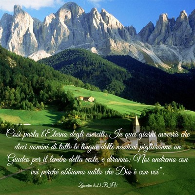 Picture 03 - Zaccaria 8:23 RIV - Così parla l’Eterno degli eserciti: In quei - Bible Verse Picture