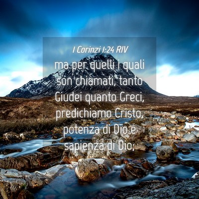 Picture 04 - 1 Corinzi 1:24 RIV - ma per quelli i quali son chiamati, tanto Giudei - Bible Verse Picture
