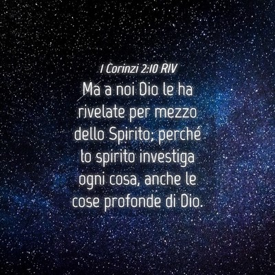 Picture 04 - 1 Corinzi 2:10 RIV - Ma a noi Dio le ha rivelate per mezzo dello - Bible Verse Picture