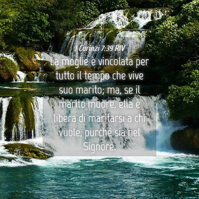 Picture 04 - 1 Corinzi 7:39 RIV - La moglie è vincolata per tutto il tempo che - Bible Verse Picture