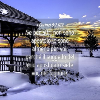 Picture 04 - 1 Corinzi 9:2 RIV - Se per altri non sono apostolo lo sono almeno per - Bible Verse Picture