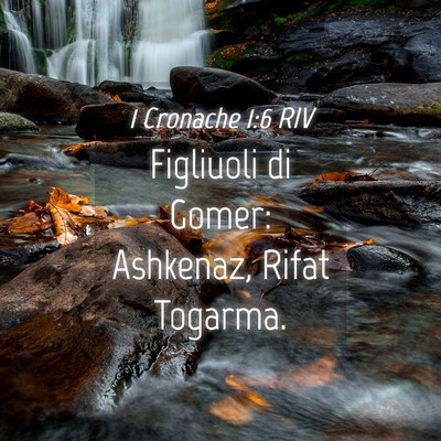 Picture 04 - 1 Cronache 1:6 RIV - Figliuoli di Gomer: Ashkenaz, Rifat - Bible Verse Picture