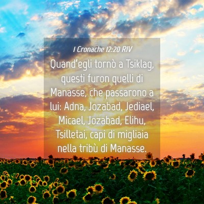 Picture 04 - 1 Cronache 12:20 RIV - Quand’egli tornò a Tsiklag, questi furon - Bible Verse Picture