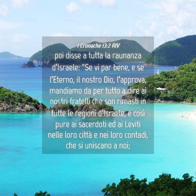 Picture 04 - 1 Cronache 13:2 RIV - poi disse a tutta la raunanza d’Israele: “Se - Bible Verse Picture