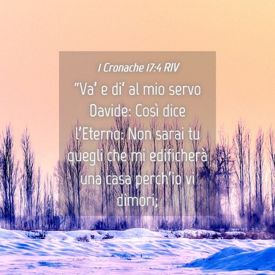 Picture 04 - 1 Cronache 17:4 RIV - “Va’ e di’ al mio servo Davide: Così dice - Bible Verse Picture
