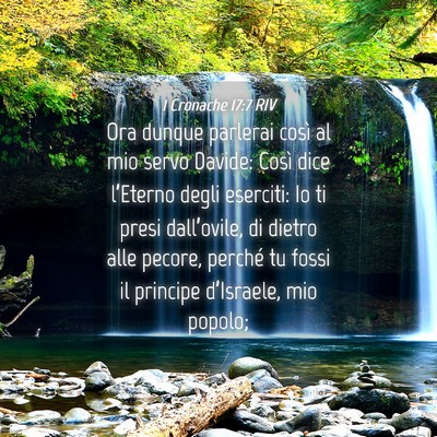 Picture 04 - 1 Cronache 17:7 RIV - Ora dunque parlerai così al mio servo Davide: - Bible Verse Picture