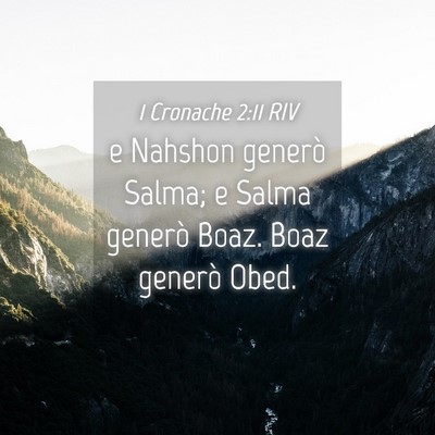 Picture 04 - 1 Cronache 2:11 RIV - e Nahshon generò Salma; e Salma generò Boaz. - Bible Verse Picture