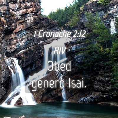 Picture 04 - 1 Cronache 2:12 RIV - Obed generò - Bible Verse Picture
