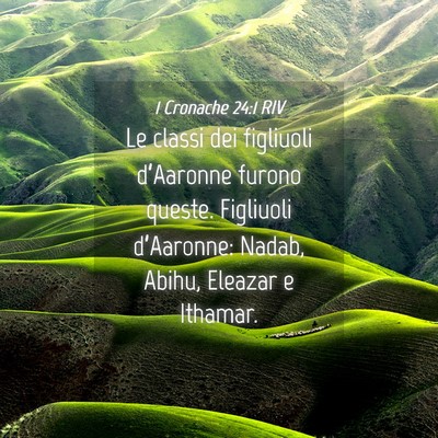 Picture 04 - 1 Cronache 24:1 RIV - Le classi dei figliuoli d’Aaronne furono - Bible Verse Picture
