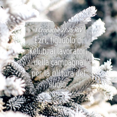 Picture 04 - 1 Cronache 27:26 RIV - Ezri, figliuolo di Kelub, ai lavoratori della - Bible Verse Picture
