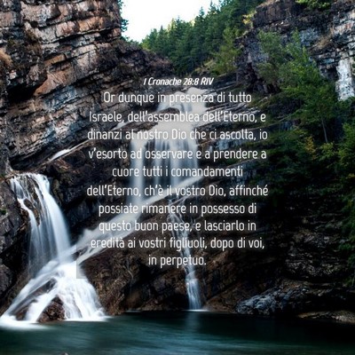 Picture 04 - 1 Cronache 28:8 RIV - Or dunque in presenza di tutto Israele, - Bible Verse Picture