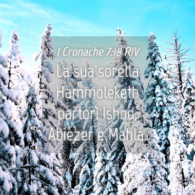 Picture 04 - 1 Cronache 7:18 RIV - La sua sorella Hammoleketh partorì Ishod, - Bible Verse Picture