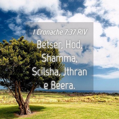 Picture 04 - 1 Cronache 7:37 RIV - Betser, Hod, Shamma, Scilsha, Jthran e - Bible Verse Picture