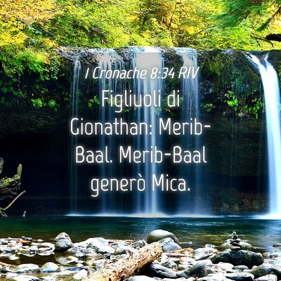 Picture 04 - 1 Cronache 8:34 RIV - Figliuoli di Gionathan: Merib-Baal. Merib-Baal - Bible Verse Picture