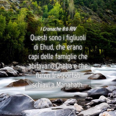 Picture 04 - 1 Cronache 8:6 RIV - Questi sono i figliuoli di Ehud, che erano capi - Bible Verse Picture