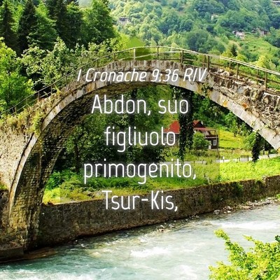Picture 04 - 1 Cronache 9:36 RIV - Abdon, suo figliuolo primogenito, - Bible Verse Picture