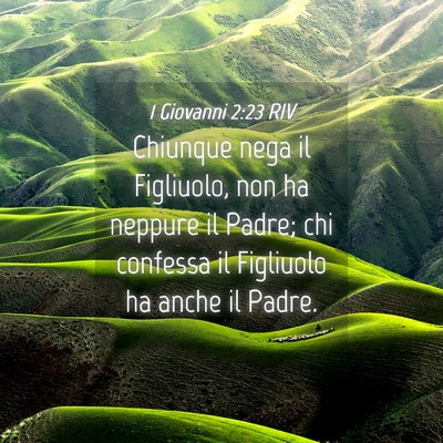Picture 04 - 1 Giovanni 2:23 RIV - Chiunque nega il Figliuolo, non ha neppure il - Bible Verse Picture