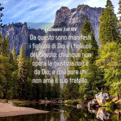 Picture 04 - 1 Giovanni 3:10 RIV - Da questo sono manifesti i figliuoli di Dio e i - Bible Verse Picture