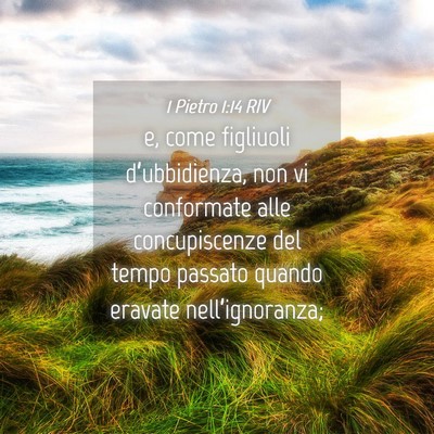Picture 04 - 1 Pietro 1:14 RIV - e, come figliuoli d’ubbidienza, non vi - Bible Verse Picture