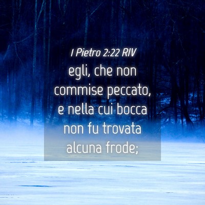 Picture 04 - 1 Pietro 2:22 RIV - egli, che non commise peccato, e nella cui bocca - Bible Verse Picture