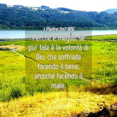 Picture 04 - 1 Pietro 3:17 RIV - Perché è meglio, se pur tale è la volontà di - Bible Verse Picture