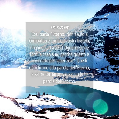 Picture 04 - 1 Re 12:24 RIV - Così parla l’Eterno: Non salite a combattere - Bible Verse Picture