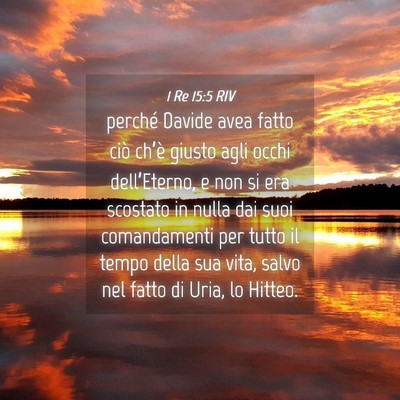 Picture 04 - 1 Re 15:5 RIV - perché Davide avea fatto ciò ch’è giusto - Bible Verse Picture