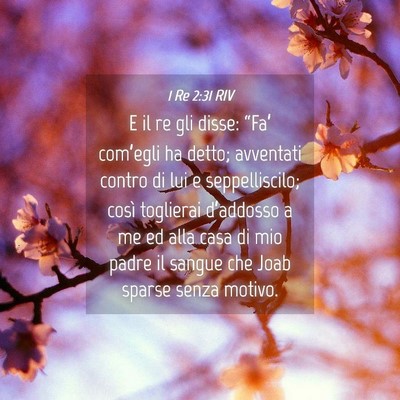 Picture 04 - 1 Re 2:31 RIV - E il re gli disse: “Fa’ com’egli ha detto; - Bible Verse Picture