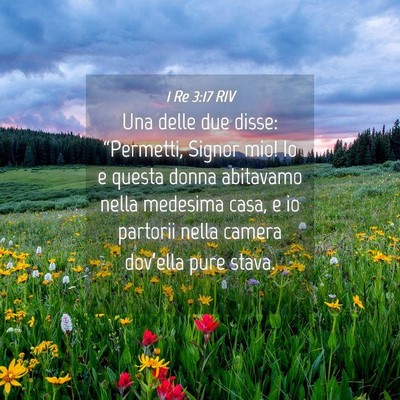 Picture 04 - 1 Re 3:17 RIV - Una delle due disse: “Permetti, Signor mio! Io - Bible Verse Picture