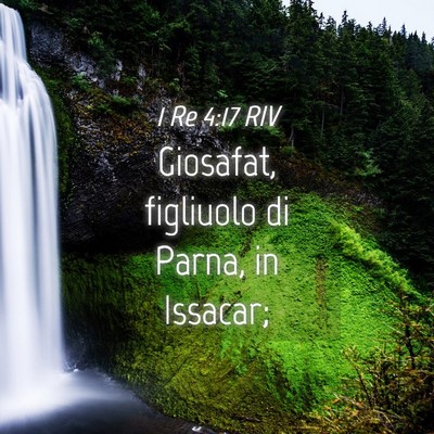 Picture 04 - 1 Re 4:17 RIV - Giosafat, figliuolo di Parna, in - Bible Verse Picture