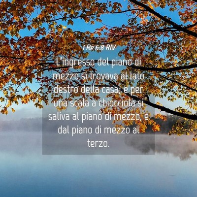 Picture 04 - 1 Re 6:8 RIV - L’ingresso del piano di mezzo si trovava al - Bible Verse Picture