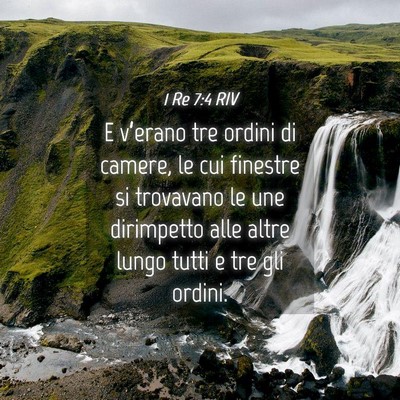 Picture 04 - 1 Re 7:4 RIV - E v’erano tre ordini di camere, le cui finestre - Bible Verse Picture
